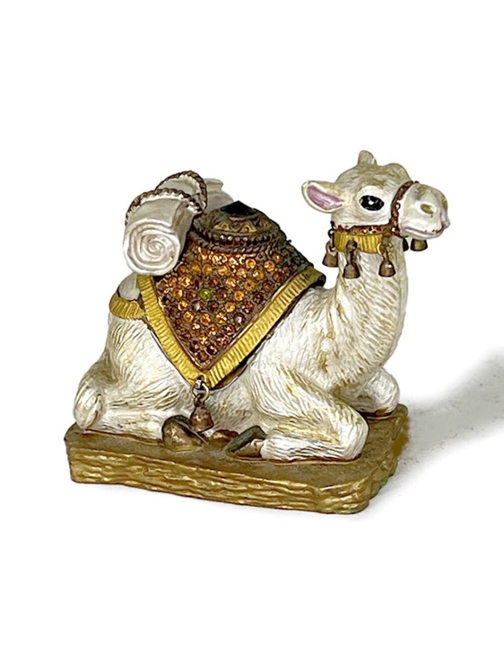 Small Enameled Camel Trinket Box